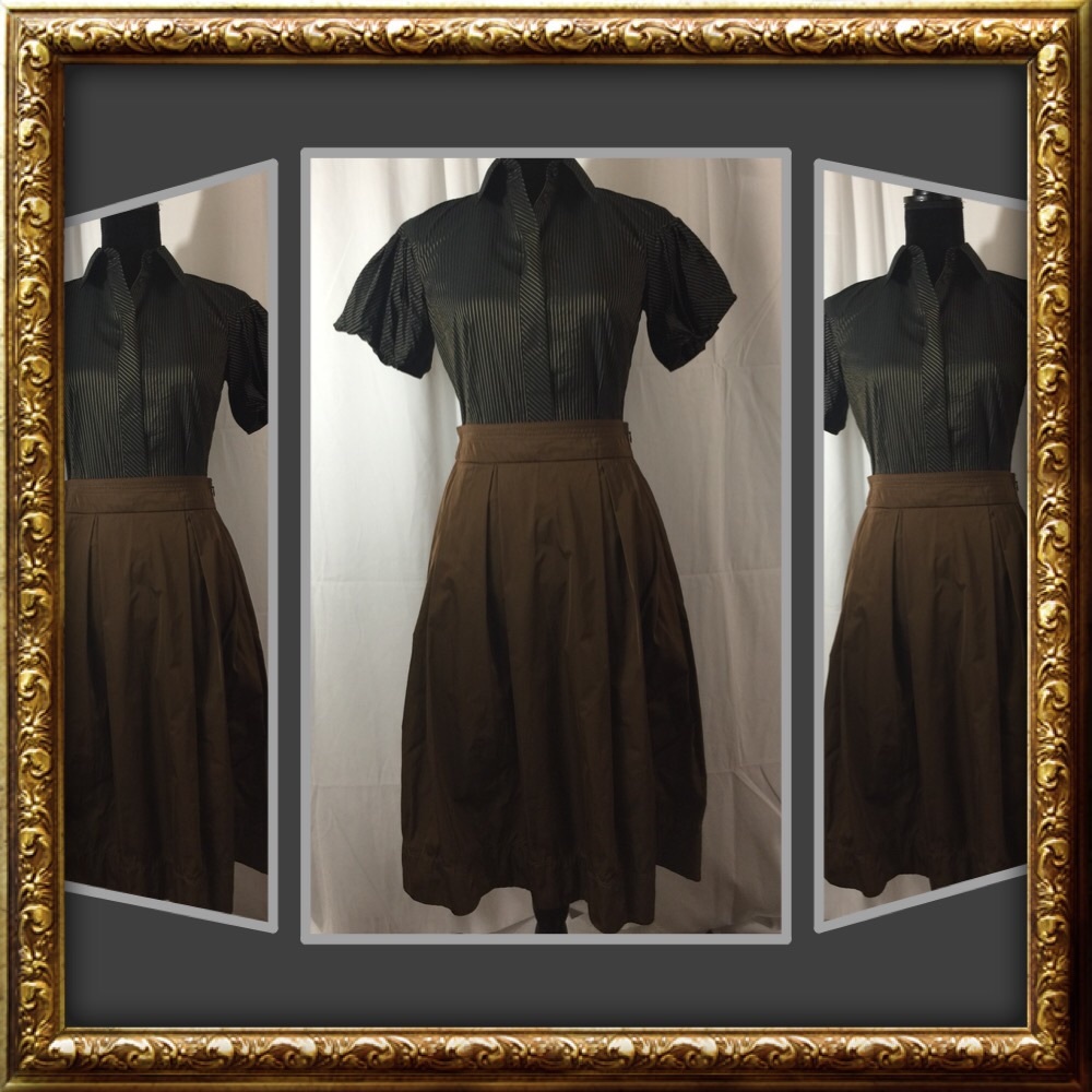 LIDA BADAY Tucked skirt,  4 (shirt sold separate)